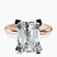 Pre-Designed 18kt Rose Gold Cordelia Knife Edge Solitaire Lab Diamond Ring