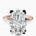 Pre-Designed 10kt Rose Gold Cordelia Knife Edge Solitaire Lab Diamond Ring