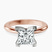 Pre-Designed 9ct Rose Gold Cordelia Knife Edge Solitaire Lab Diamond Ring