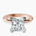 Pre-Designed 10kt Rose Gold Cordelia Knife Edge Solitaire Lab Diamond Ring