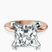 Pre-Designed 14kt Rose Gold Cordelia Knife Edge Solitaire Lab Diamond Ring