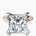 Pre-Designed 10kt Rose Gold Cordelia Knife Edge Solitaire Lab Diamond Ring