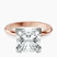 Pre-Designed 18kt Rose Gold Cordelia Knife Edge Solitaire Lab Diamond Ring