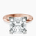 Pre-Designed 10kt Rose Gold Cordelia Knife Edge Solitaire Lab Diamond Ring