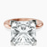 Pre-Designed 10kt Rose Gold Cordelia Knife Edge Solitaire Lab Diamond Ring