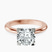 Pre-Designed 9ct Rose Gold Cordelia Knife Edge Solitaire Lab Diamond Ring