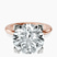 Pre-Designed 10kt Rose Gold Cordelia Knife Edge Solitaire Lab Diamond Ring