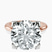 Pre-Designed 10kt Rose Gold Cordelia Knife Edge Solitaire Lab Diamond Ring