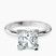 Pre-Designed 10kt White Gold Cordelia Knife Edge Solitaire Lab Diamond Ring