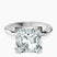 Pre-Designed 10kt White Gold Cordelia Knife Edge Solitaire Lab Diamond Ring