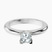 Pre-Designed 10kt White Gold Cordelia Knife Edge Solitaire Lab Diamond Ring