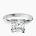 Pre-Designed 10kt White Gold Cordelia Knife Edge Solitaire Lab Diamond Ring