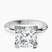 Pre-Designed 10kt White Gold Cordelia Knife Edge Solitaire Lab Diamond Ring