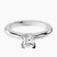 Pre-Designed 10kt White Gold Cordelia Knife Edge Solitaire Lab Diamond Ring