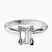 Pre-Designed 10kt White Gold Cordelia Knife Edge Solitaire Lab Diamond Ring