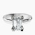 Pre-Designed 9ct White Gold Cordelia Knife Edge Solitaire Lab Diamond Ring