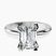 Pre-Designed 10kt White Gold Cordelia Knife Edge Solitaire Lab Diamond Ring