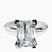 Pre-Designed 10kt White Gold Cordelia Knife Edge Solitaire Lab Diamond Ring