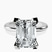 Pre-Designed 10kt White Gold Cordelia Knife Edge Solitaire Lab Diamond Ring