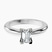 Pre-Designed 10kt White Gold Cordelia Knife Edge Solitaire Lab Diamond Ring