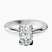 Pre-Designed 10kt White Gold Cordelia Knife Edge Solitaire Lab Diamond Ring