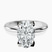 Pre-Designed 10kt White Gold Cordelia Knife Edge Solitaire Lab Diamond Ring