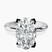 Pre-Designed 10kt White Gold Cordelia Knife Edge Solitaire Lab Diamond Ring