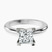 Pre-Designed 10kt White Gold Cordelia Knife Edge Solitaire Lab Diamond Ring