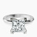 Pre-Designed 10kt White Gold Cordelia Knife Edge Solitaire Lab Diamond Ring