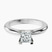 Pre-Designed 10kt White Gold Cordelia Knife Edge Solitaire Lab Diamond Ring