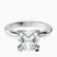 Pre-Designed 10kt White Gold Cordelia Knife Edge Solitaire Lab Diamond Ring