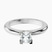 Pre-Designed 10kt White Gold Cordelia Knife Edge Solitaire Lab Diamond Ring