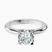 Pre-Designed 10kt White Gold Cordelia Knife Edge Solitaire Lab Diamond Ring