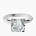 Pre-Designed 10kt White Gold Cordelia Knife Edge Solitaire Lab Diamond Ring