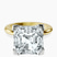 Pre-Designed 10kt Yellow Gold Cordelia Knife Edge Solitaire Lab Diamond Ring
