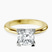 Pre-Designed 9ct Yellow Gold Cordelia Knife Edge Solitaire Lab Diamond Ring