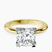 Pre-Designed 10kt Yellow Gold Cordelia Knife Edge Solitaire Lab Diamond Ring