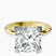 Pre-Designed 14kt Yellow Gold Cordelia Knife Edge Solitaire Lab Diamond Ring