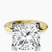 Pre-Designed 14kt Yellow Gold Cordelia Knife Edge Solitaire Lab Diamond Ring