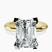 Pre-Designed 10kt Yellow Gold Cordelia Knife Edge Solitaire Lab Diamond Ring