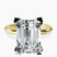 Pre-Designed 14kt Yellow Gold Cordelia Knife Edge Solitaire Lab Diamond Ring