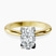 Pre-Designed 10kt Yellow Gold Cordelia Knife Edge Solitaire Lab Diamond Ring
