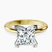 Pre-Designed 10kt Yellow Gold Cordelia Knife Edge Solitaire Lab Diamond Ring
