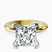 Pre-Designed 14kt Yellow Gold Cordelia Knife Edge Solitaire Lab Diamond Ring
