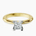 Pre-Designed 14kt Yellow Gold Cordelia Knife Edge Solitaire Lab Diamond Ring