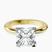 Pre-Designed 10kt Yellow Gold Cordelia Knife Edge Solitaire Lab Diamond Ring