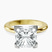 Pre-Designed 10kt Yellow Gold Cordelia Knife Edge Solitaire Lab Diamond Ring