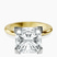 Pre-Designed 10kt Yellow Gold Cordelia Knife Edge Solitaire Lab Diamond Ring