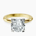 Pre-Designed 10kt Yellow Gold Cordelia Knife Edge Solitaire Lab Diamond Ring
