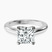 Pre-Designed Platinum Agnes Criss cross Prong Solitaire 2mm Lab Diamond Ring